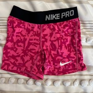 Nike dri-fit pink shorts size small